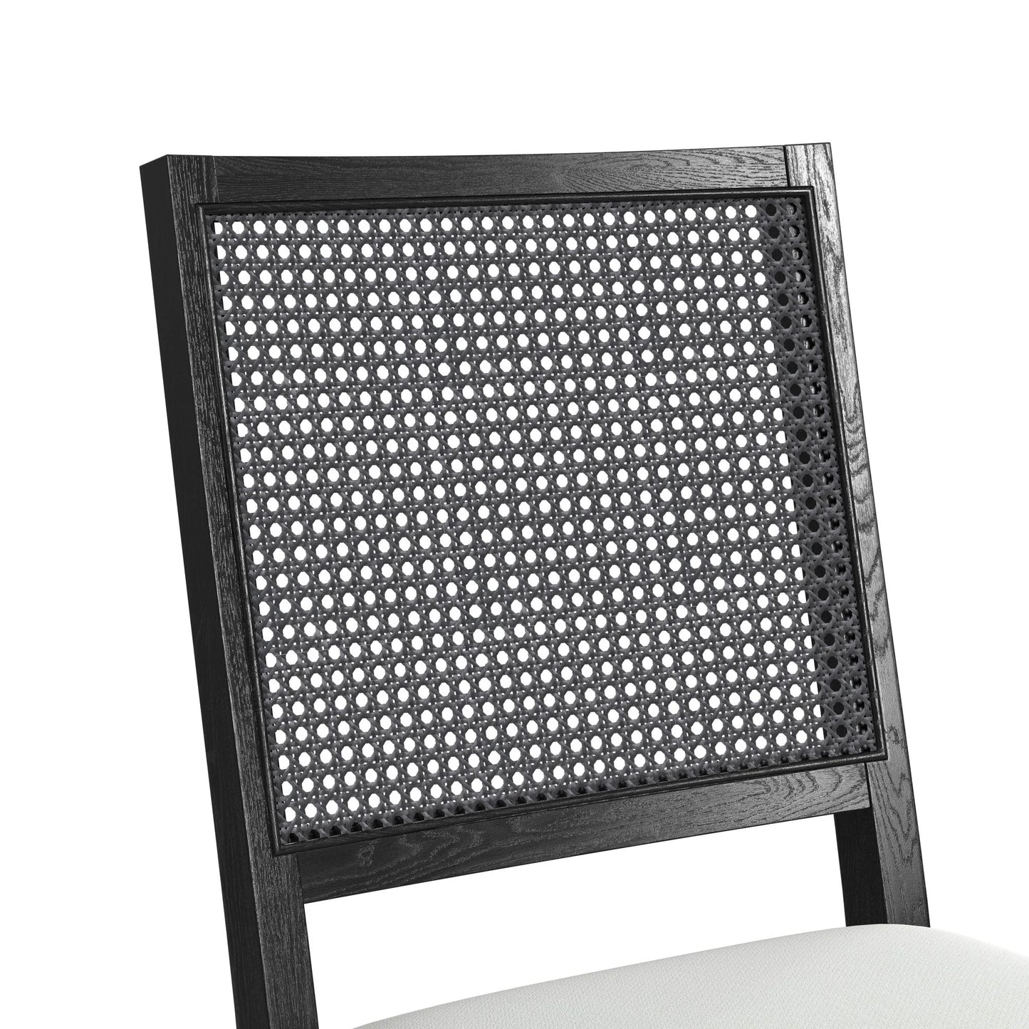 Bahama Breeze - Fabric Dining Chair (Set of 2) - White / Black