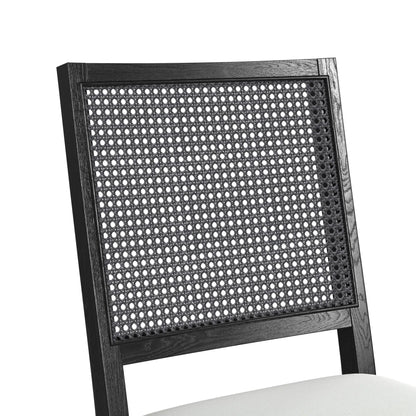 Bahama Breeze - Fabric Dining Chair (Set of 2) - White / Black