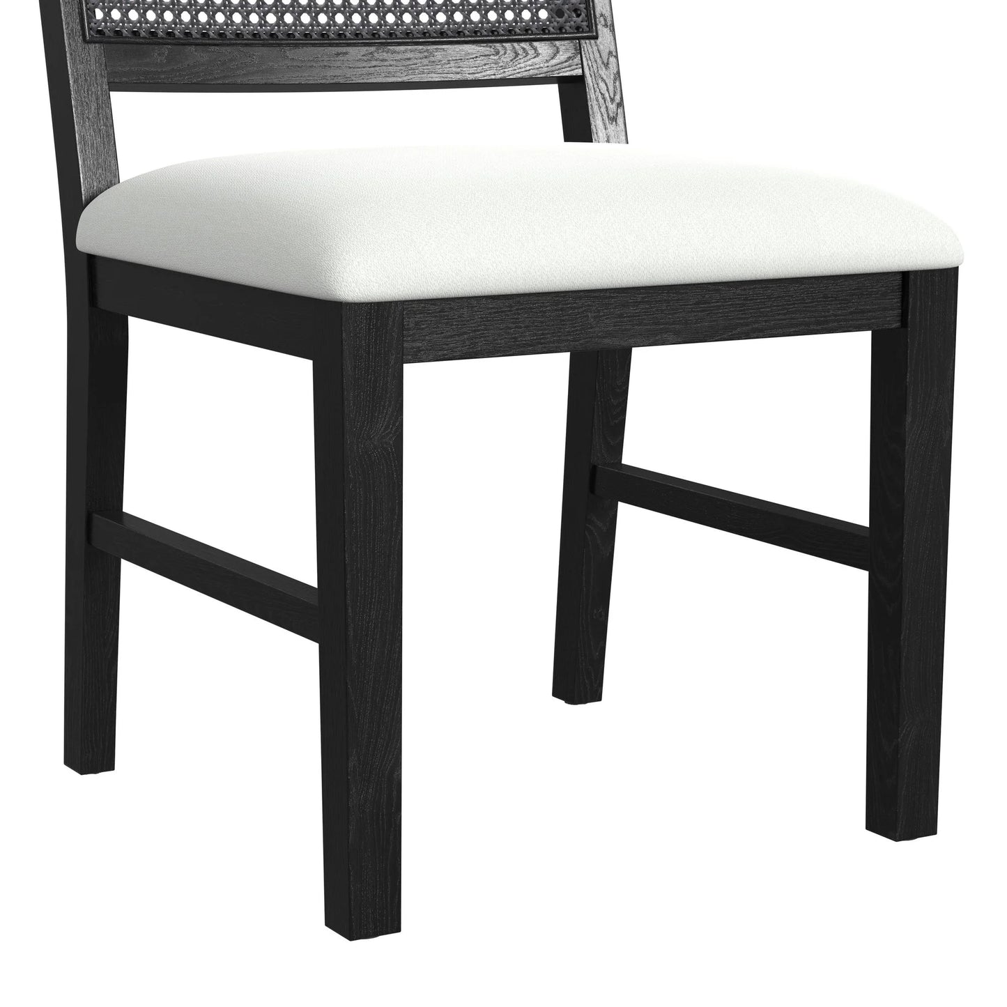 Bahama Breeze - Fabric Dining Chair (Set of 2) - White / Black