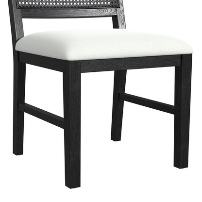 Bahama Breeze - Fabric Dining Chair (Set of 2) - White / Black