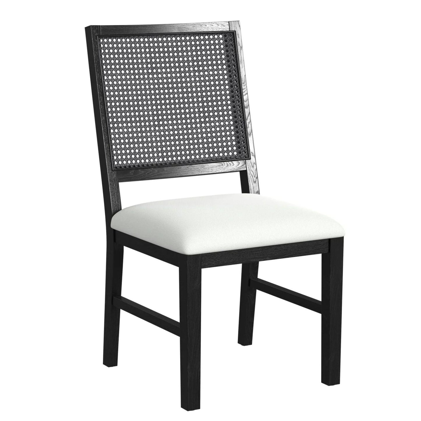 Bahama Breeze - Fabric Dining Chair (Set of 2) - White / Black