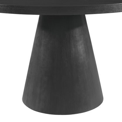 Portland - Round Dining Table - Black