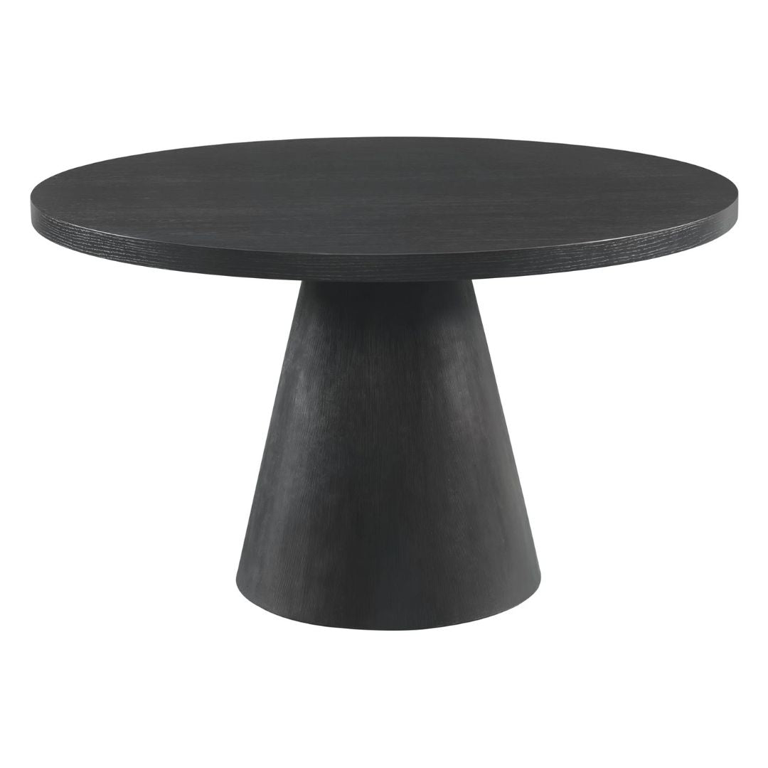 Portland - Round Dining Table - Black