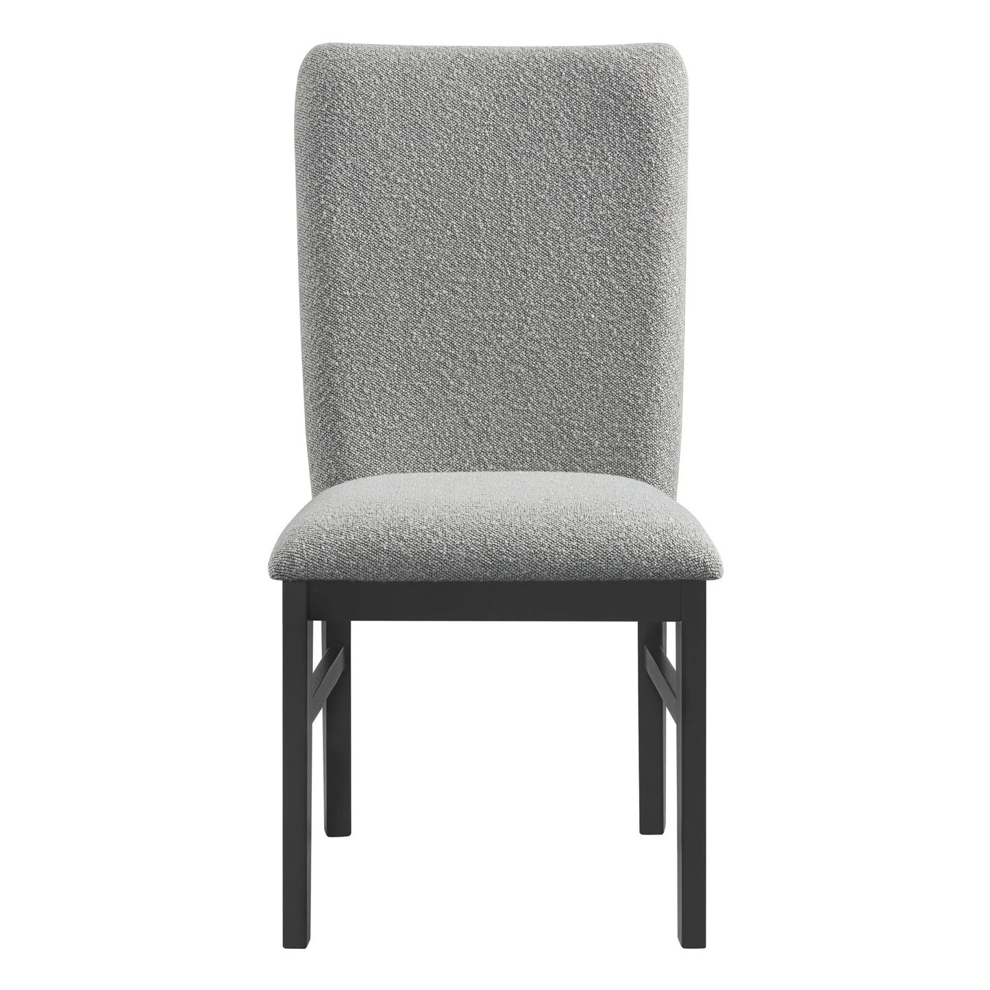 Portland - Side Chair With Gray Fabric PGY1113-4 (Set of 2) - Black