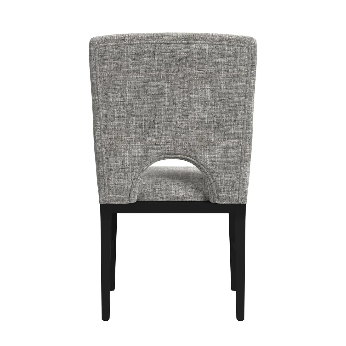 Oregon - Fabric Dining Side Chair (Set of 2) - Gray / Black