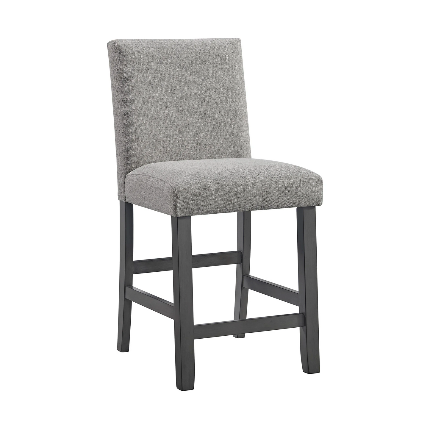 Seneca - Counter Side Chair With Gray Fabric (Set of 2) - Gray