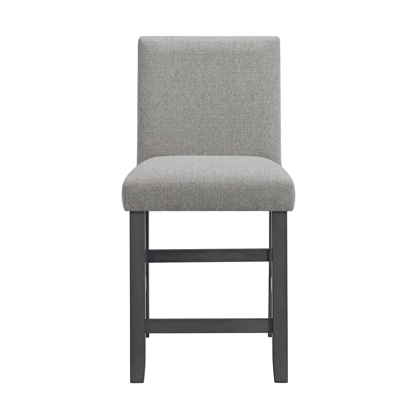 Seneca - Counter Side Chair With Gray Fabric (Set of 2) - Gray
