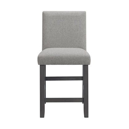 Seneca - Counter Side Chair With Gray Fabric (Set of 2) - Gray
