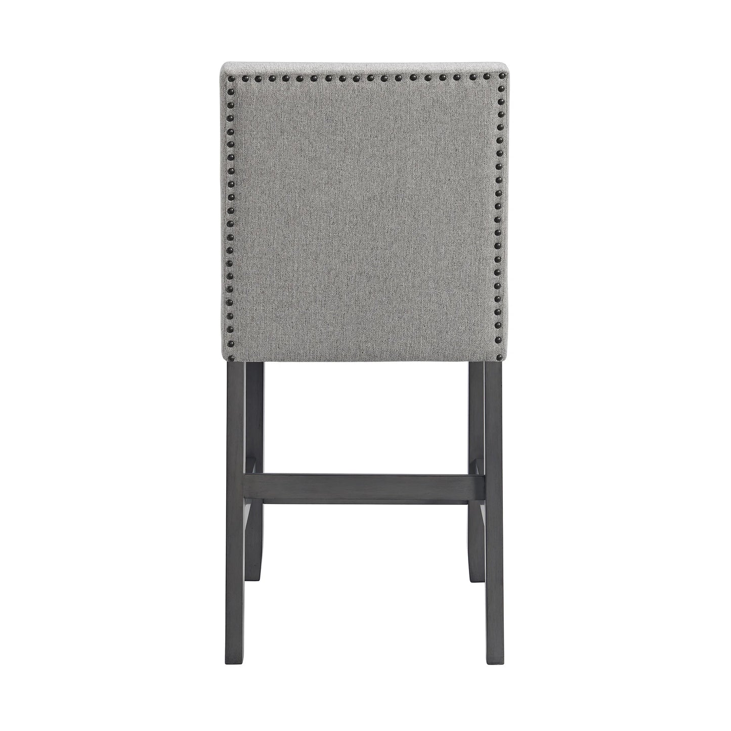 Seneca - Counter Side Chair With Gray Fabric (Set of 2) - Gray