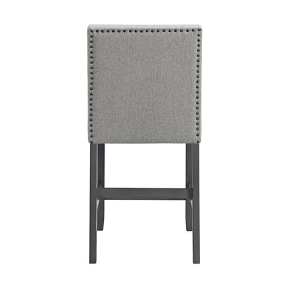Seneca - Counter Side Chair With Gray Fabric (Set of 2) - Gray