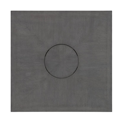 Seneca - Square Counter Table With Lazy Susan - Gray