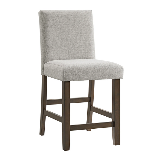 Seneca - Counter Side Chair Fabric (Set of 2) - Brown / Gray