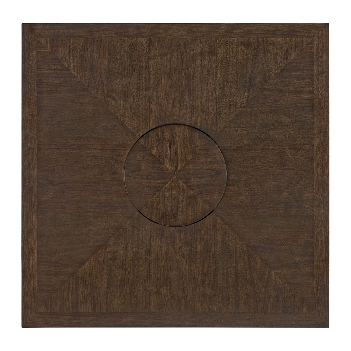 Seneca - Square Counter Table With Lazy Susan - Brown