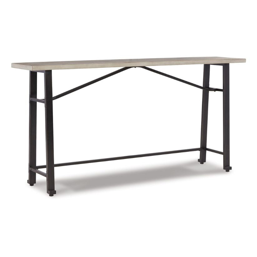 Lesterton - Light Brown / Black - Long Counter Table