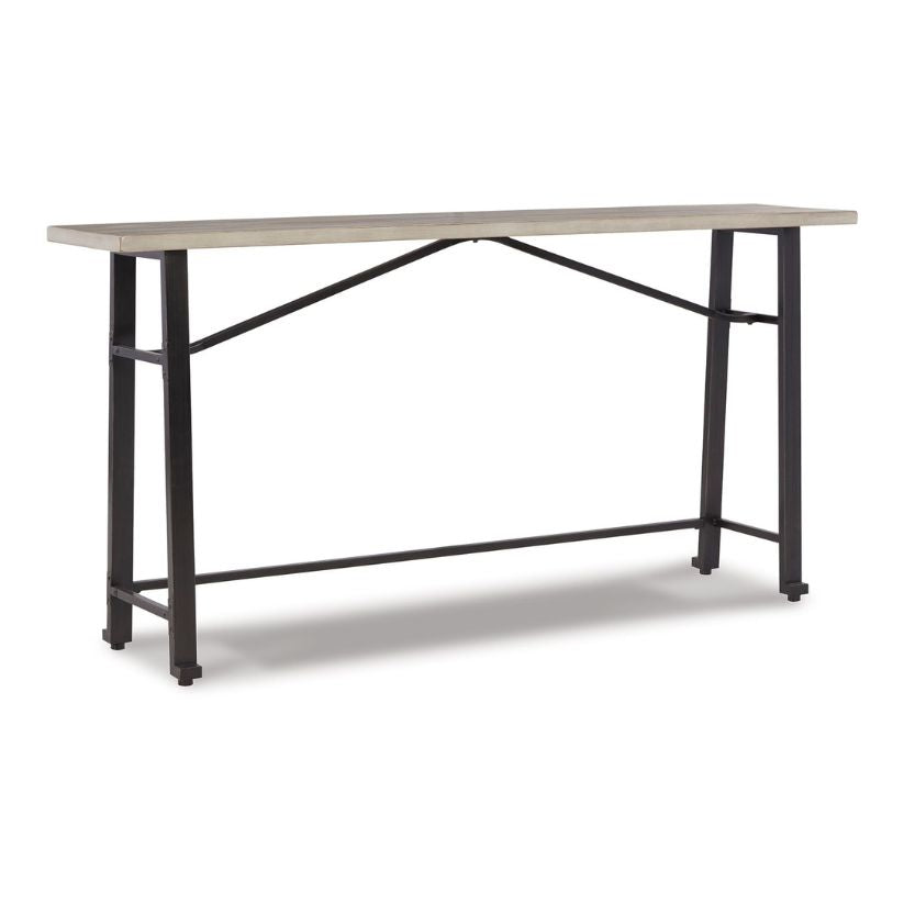 Karisslyn - Whitewash / Black - Long Counter Table