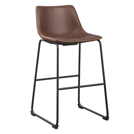 Centiar - Brown - Tall Uph Barstool (Set of 2)