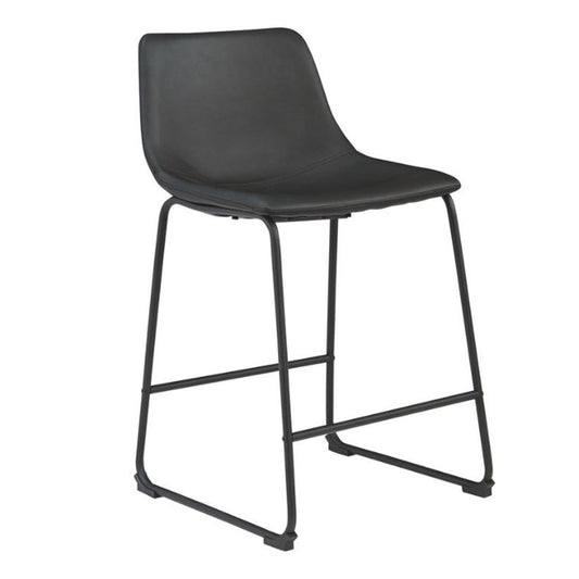 Centiar - Black - Upholstered Barstool (Set of 2)