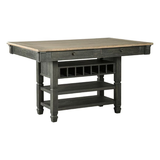 Caitbrook - Gray - Rect Dining Room Counter Table