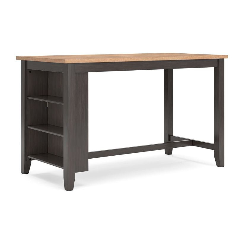 Gesthaven - Natural / Brown - Rectangular Dining Room Counter Table