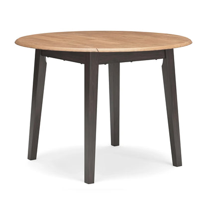 Gesthaven - Natural / Brown - Round Dining Room Drop Leaf Table
