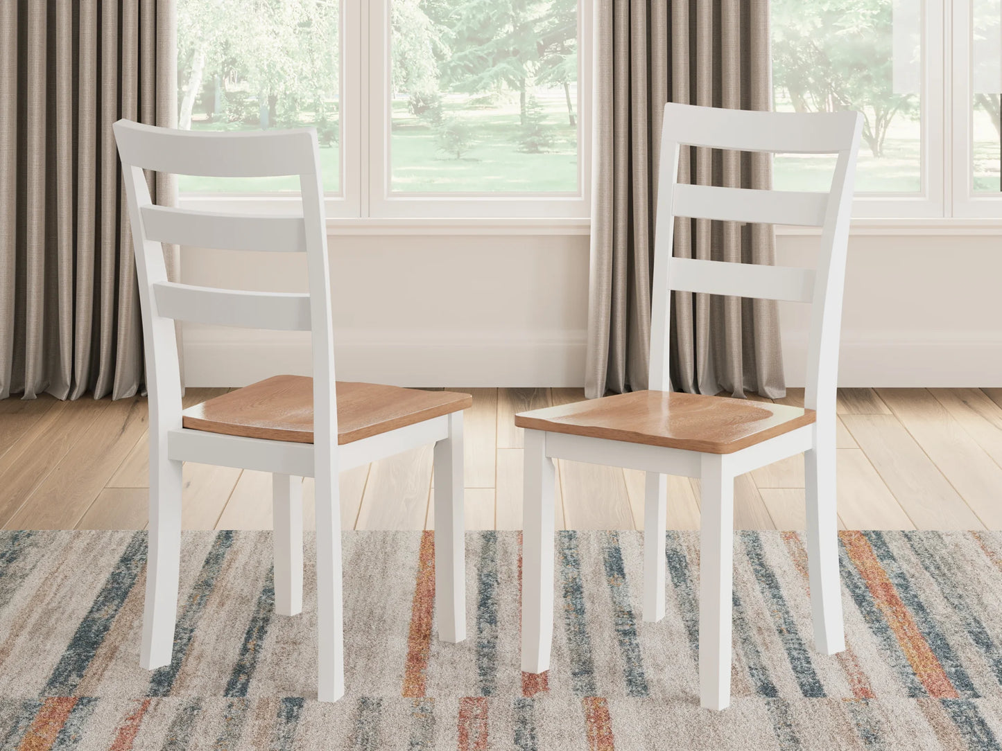 Gesthaven - Natural / White - Dining Room Side Chair (Set of 2)