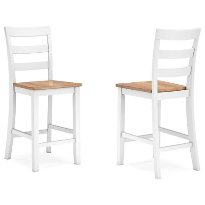 Gesthaven - Natural / White - Barstool (Set of 2)