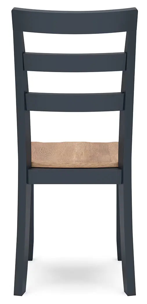 Gesthaven - Natural / Blue - Dining Room Side Chair (Set of 2)