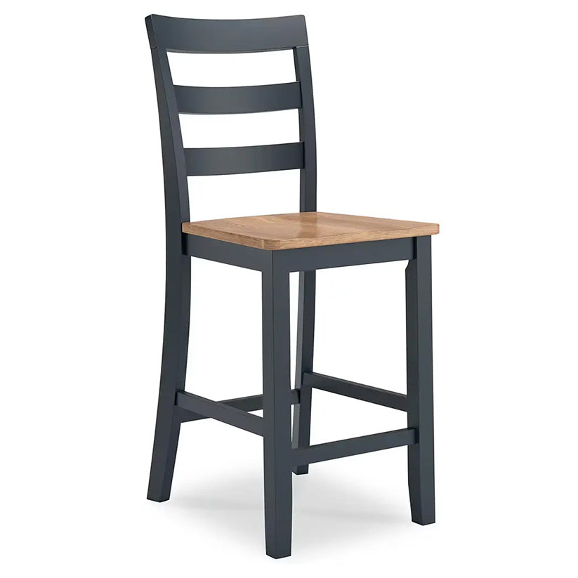 Gesthaven - Natural / Blue - Barstool (Set of 2)