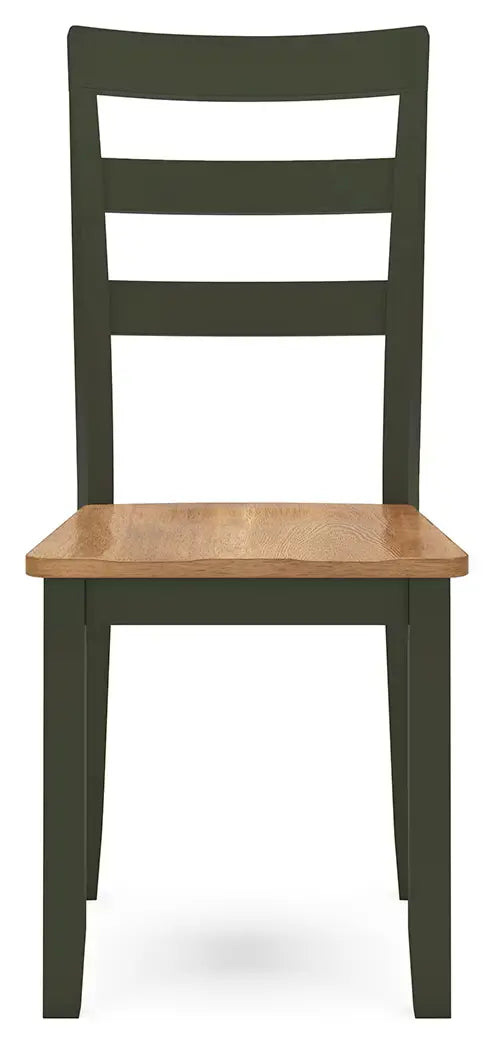 Gesthaven - Natural / Green - Dining Room Side Chair (Set of 2)