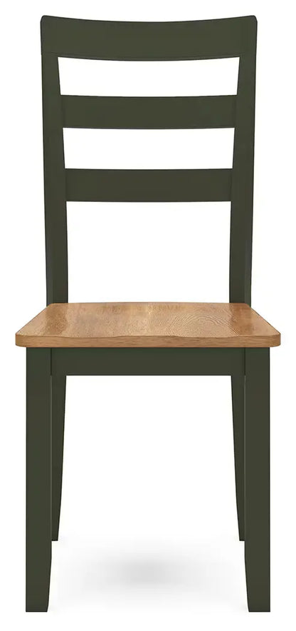 Gesthaven - Natural / Green - Dining Room Side Chair (Set of 2)