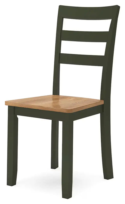 Gesthaven - Natural / Green - Dining Room Side Chair (Set of 2)