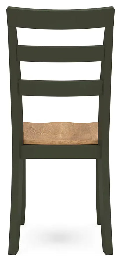 Gesthaven - Natural / Green - Dining Room Side Chair (Set of 2)