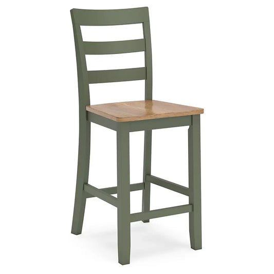 Gesthaven - Natural / Green - Barstool (Set of 2)