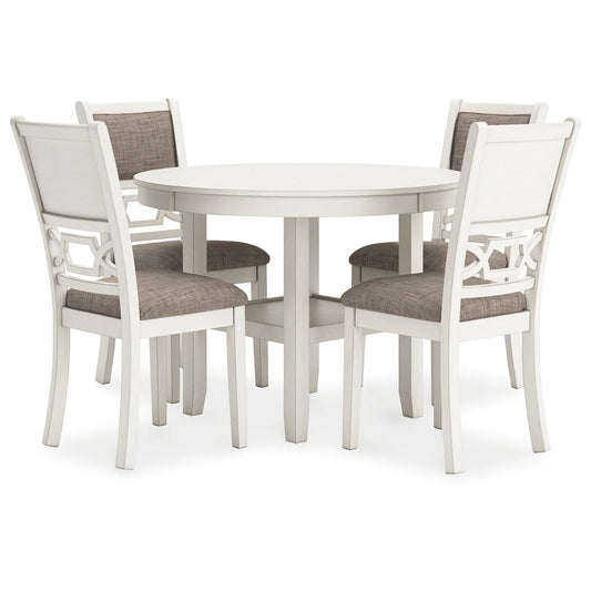 Erinberg - Antique White - Dining Room Table Set (Set of 5)