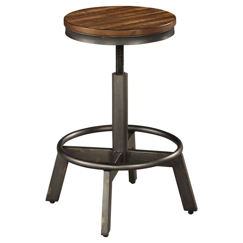 Torjin - Dark Brown - Swivel Stool (Set of 2)