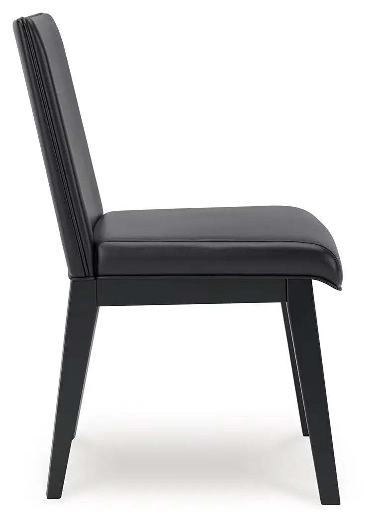 Jettaya - Black - Dining Upholstered Side Chair (Set of 2)-8