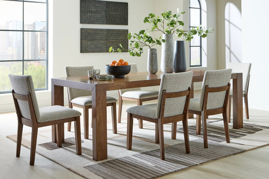 Kraeburn - Brown - 7 Pc. - Rectangular Dining Table, 6 Chair