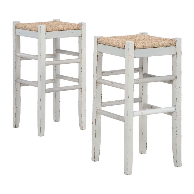 Mirimyn - White - Tall Stool (Set of 2)