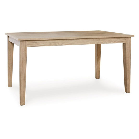 Gleanville - Light Brown - Rectangular Dining Room Table