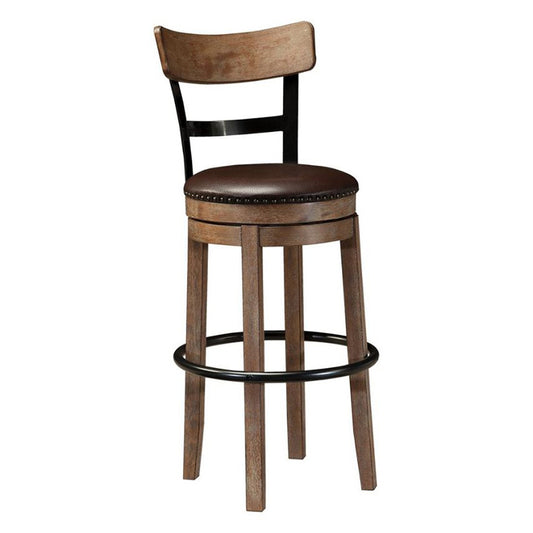 Pinnadel - Light Brown - Tall Uph Swivel Barstool