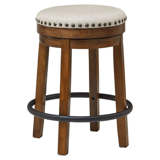 Valebeck - Brown / Black - Uph Swivel Stool