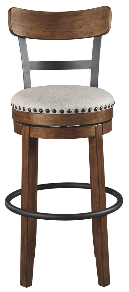 Valebeck - Brown - Tall Uph Swivel Barstool