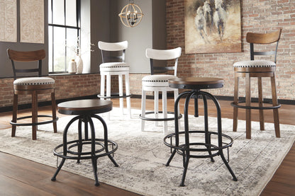 Valebeck - Brown - Tall Uph Swivel Barstool