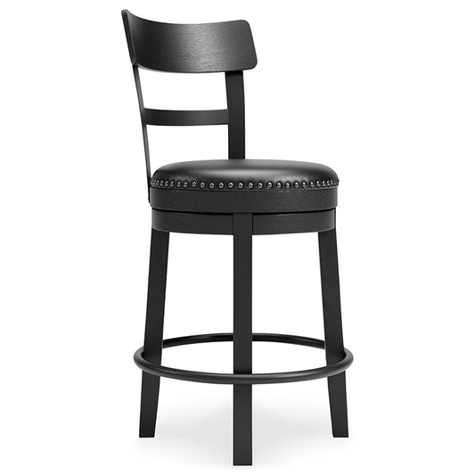 Valebeck - Black - Uph Swivel Barstool