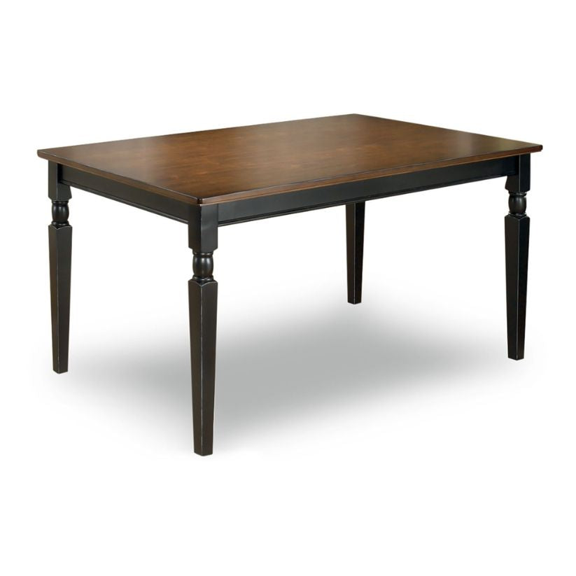 Owingsville - Black / Brown - Rectangular Dining Room Table