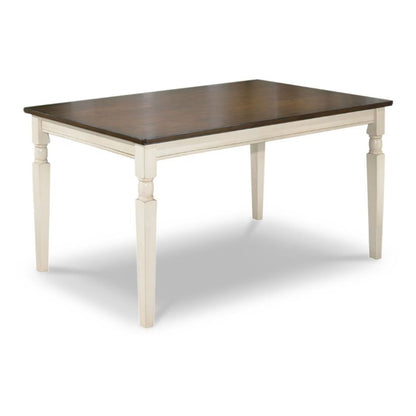 Whitesburg - Brown / Cottage White - Rectangular Dining Room Table