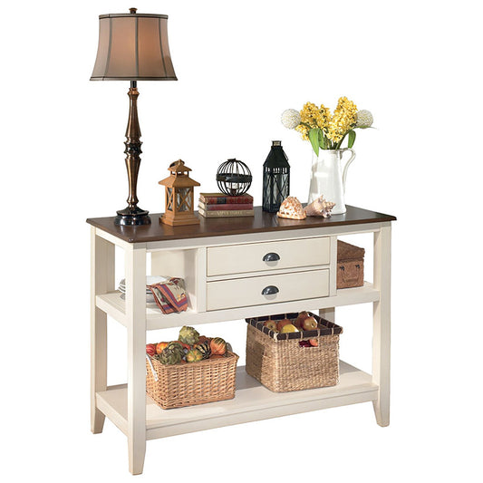 Whitesburg - Brown / Cottage White - Dining Room Server