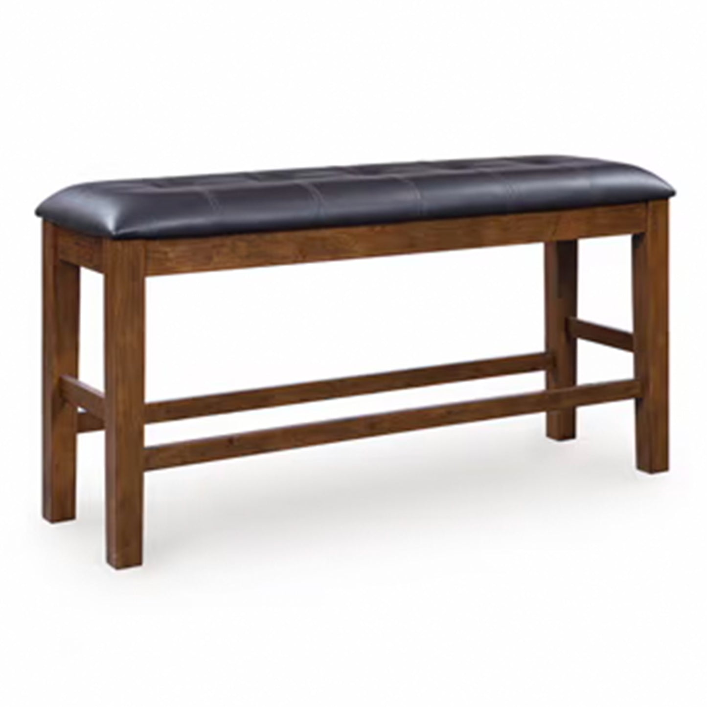 Ralene - Medium Brown - Double Counter Height Upholstered Bench