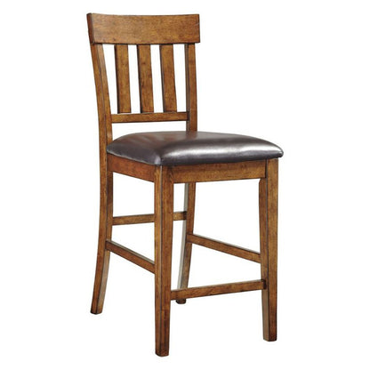 Ralene - Medium Brown - Upholstered Barstool (Set of 2)