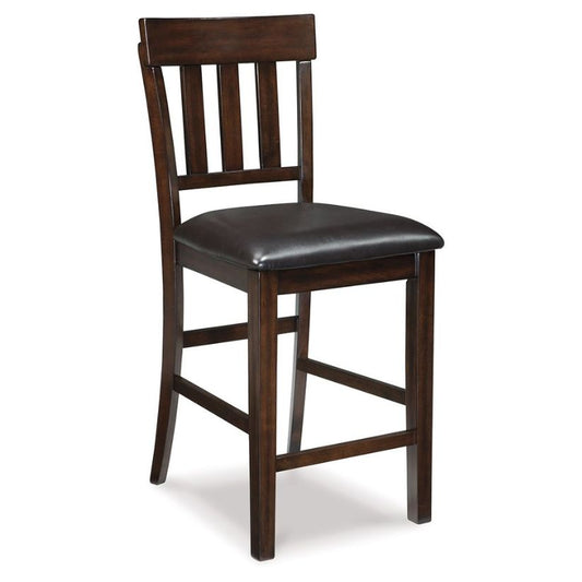 Haddigan - Dark Brown - Upholstered Barstool (Set of 2)